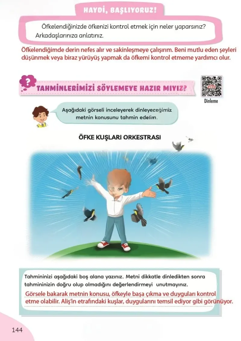 3. Sınıf Türkçe Ders Kitabı Cevapları Meb Yayınları Sayfa 144 Çözüm Görseli