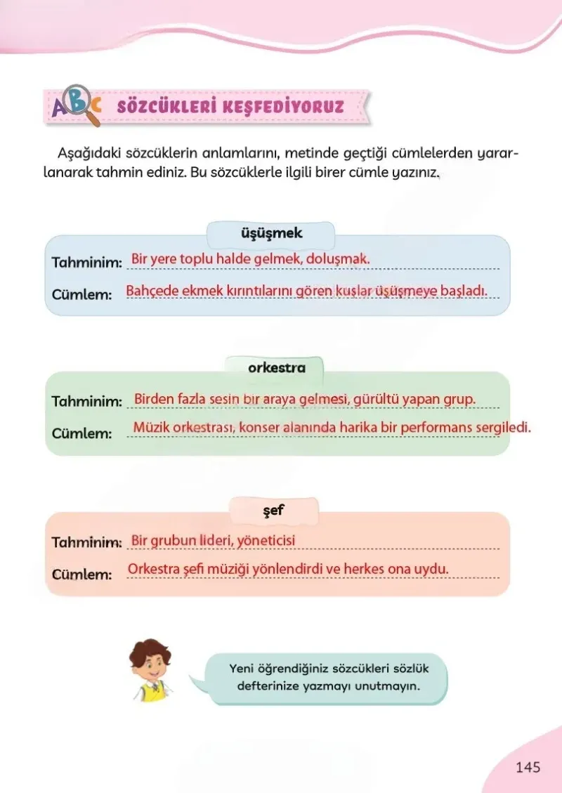 3. Sınıf Türkçe Ders Kitabı Cevapları Meb Yayınları Sayfa 145 Çözüm Görseli