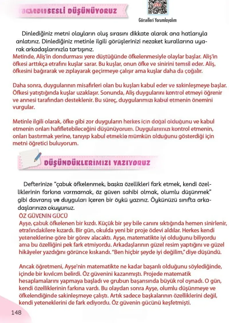3. Sınıf Türkçe Ders Kitabı Cevapları Meb Yayınları Sayfa 148 Çözüm Görseli