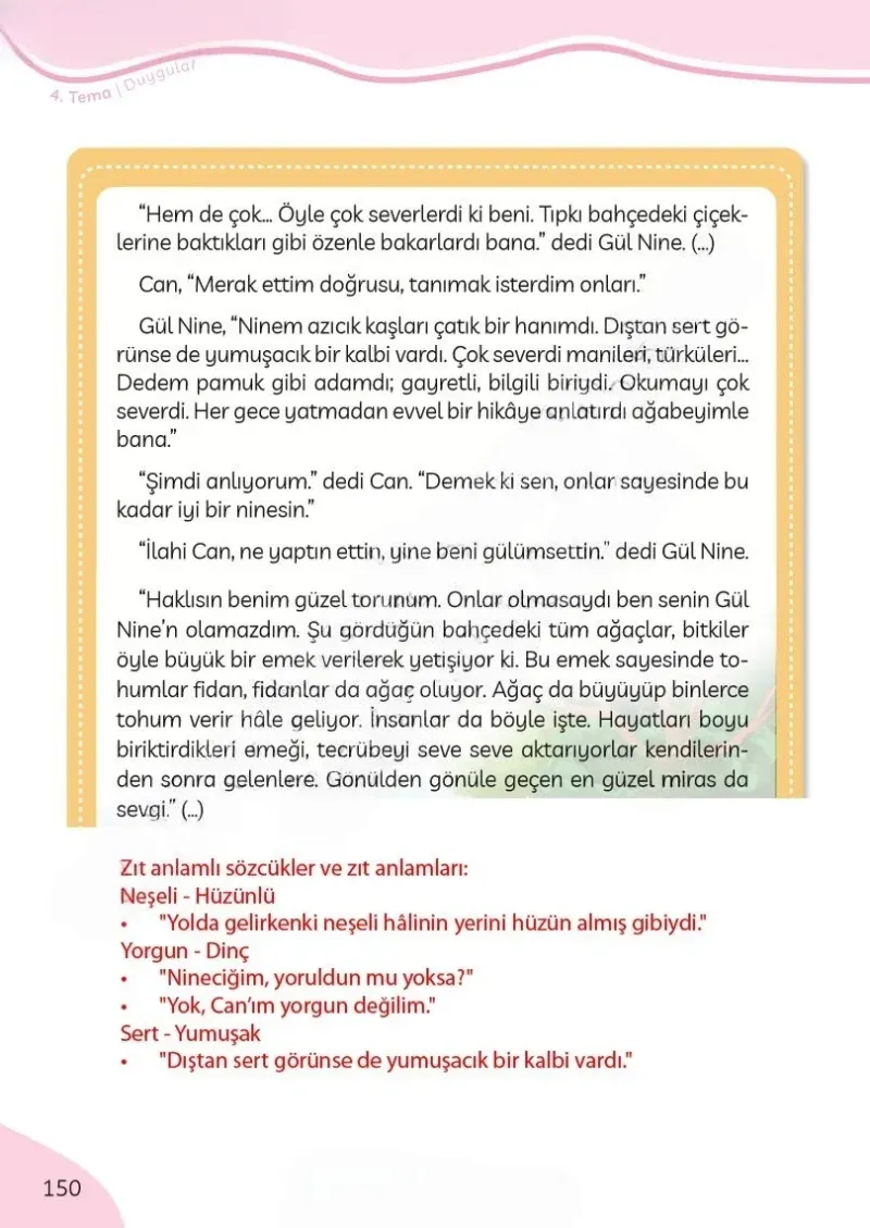 3. Sınıf Türkçe Ders Kitabı Cevapları Meb Yayınları Sayfa 150 Çözüm Görseli