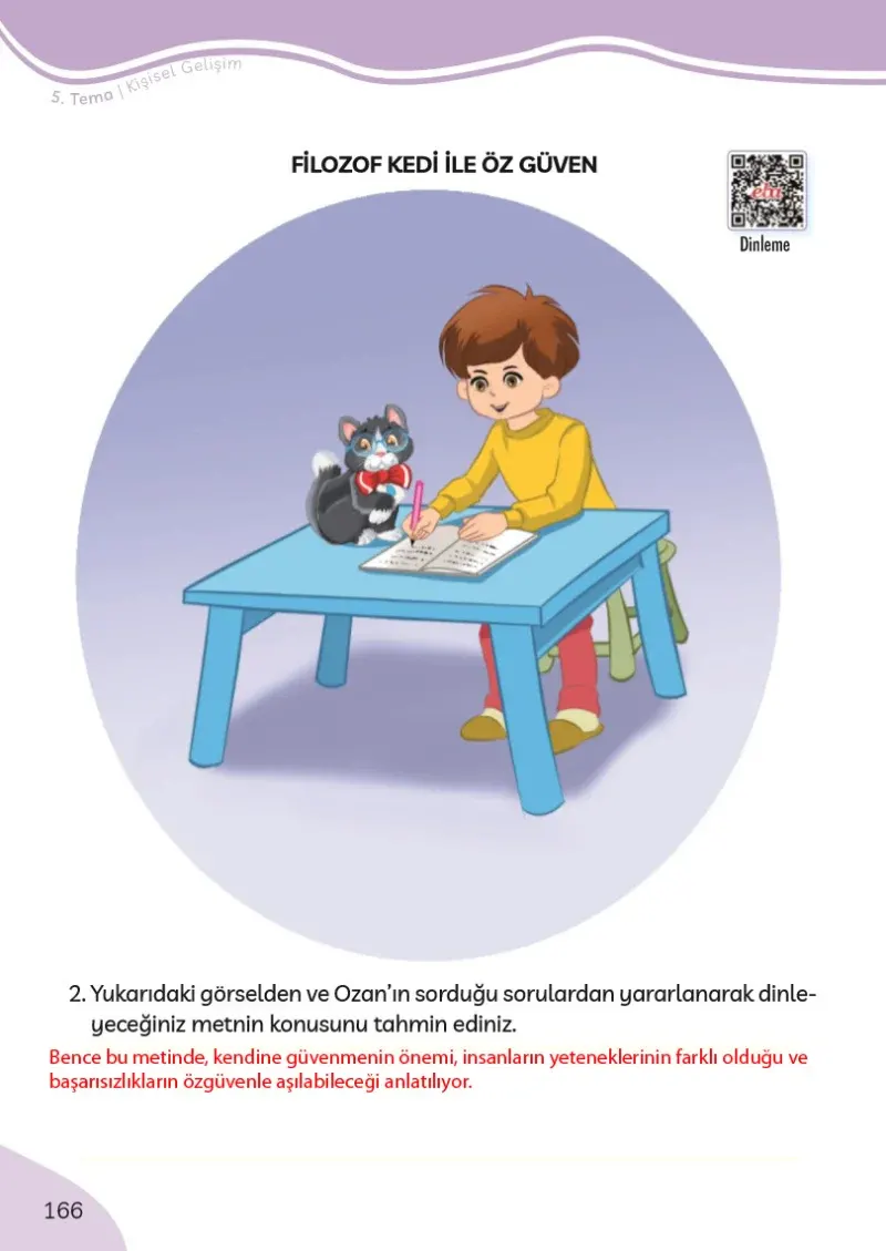 3. Sınıf Türkçe Ders Kitabı Cevapları Meb Yayınları Sayfa 166 Çözüm Görseli