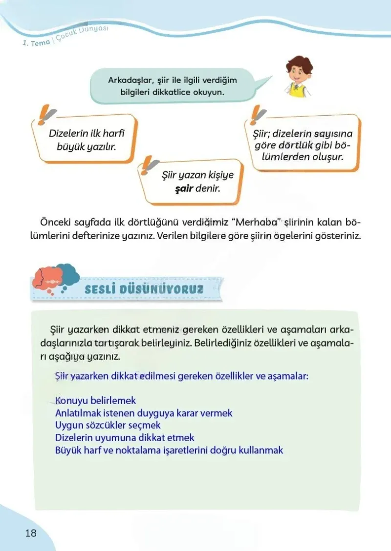 3. Sınıf Türkçe Ders Kitabı Cevapları Meb Yayınları Sayfa 18 Çözüm Görseli