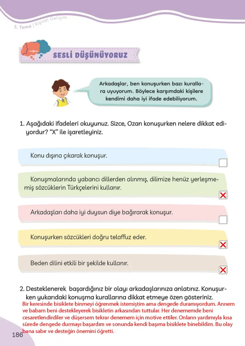 3. Sınıf Türkçe Ders Kitabı Cevapları Meb Yayınları Sayfa 186 Çözüm Görseli