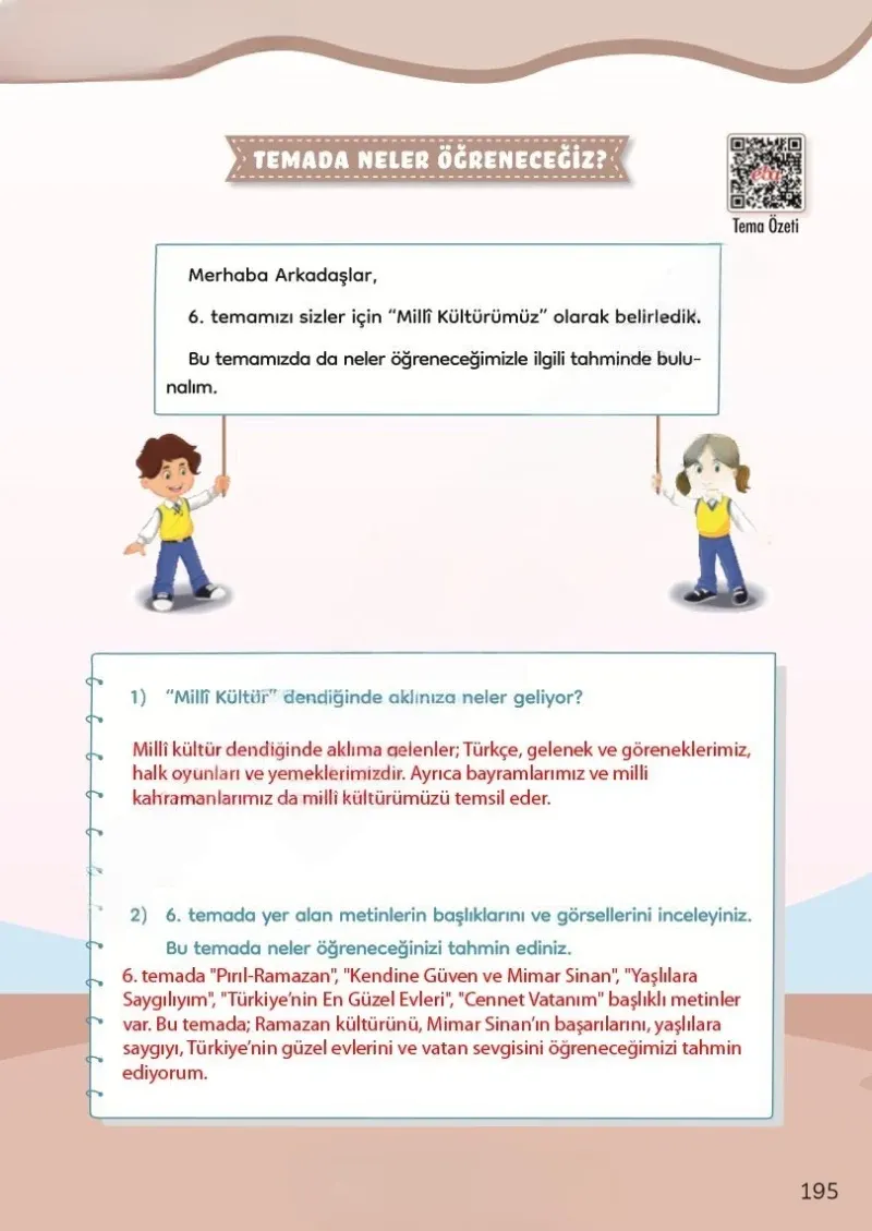 3. Sınıf Türkçe Ders Kitabı Cevapları Meb Yayınları Sayfa 195 Çözüm Görseli