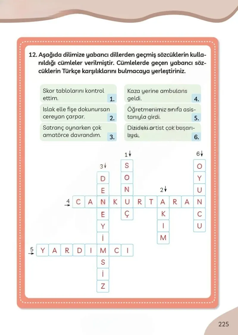3. Sınıf Türkçe Ders Kitabı Cevapları Meb Yayınları Sayfa 225 Çözüm Görseli