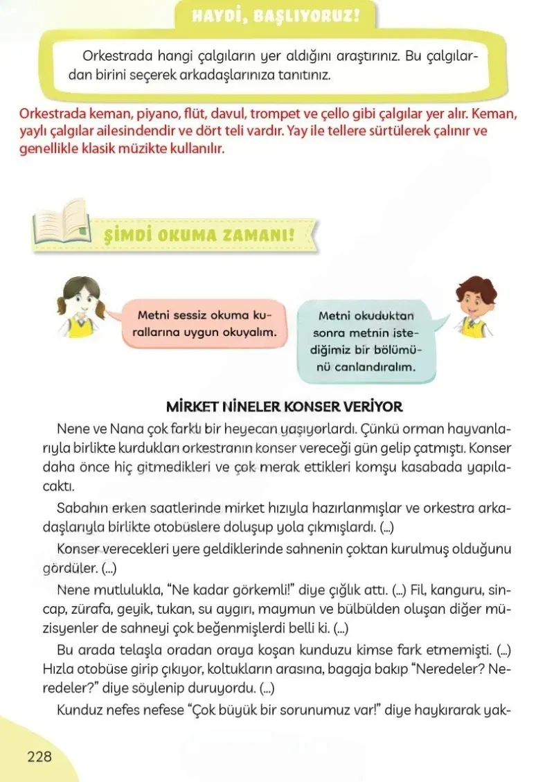 3. Sınıf Türkçe Ders Kitabı Cevapları Meb Yayınları Sayfa 228 Çözüm Görseli