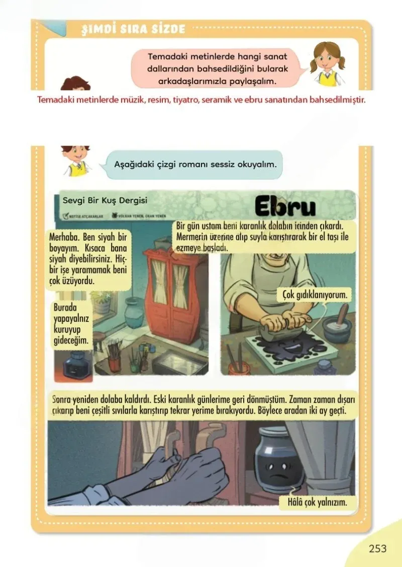 3. Sınıf Türkçe Ders Kitabı Cevapları Meb Yayınları Sayfa 253 Çözüm Görseli