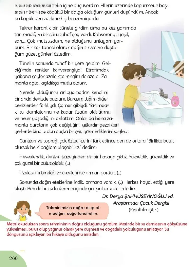 3. Sınıf Türkçe Ders Kitabı Cevapları Meb Yayınları Sayfa 266 Çözüm Görseli