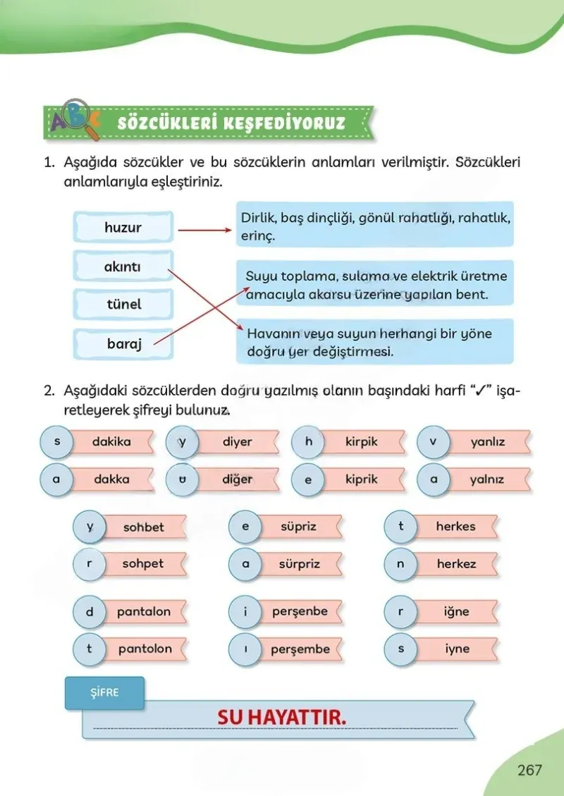 3. Sınıf Türkçe Ders Kitabı Cevapları Meb Yayınları Sayfa 267 Çözüm Görseli