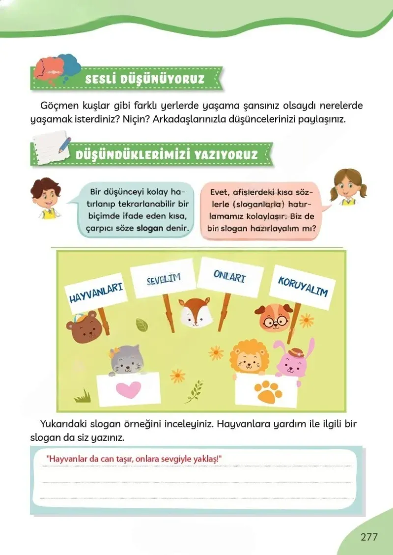 3. Sınıf Türkçe Ders Kitabı Cevapları Meb Yayınları Sayfa 277 Çözüm Görseli