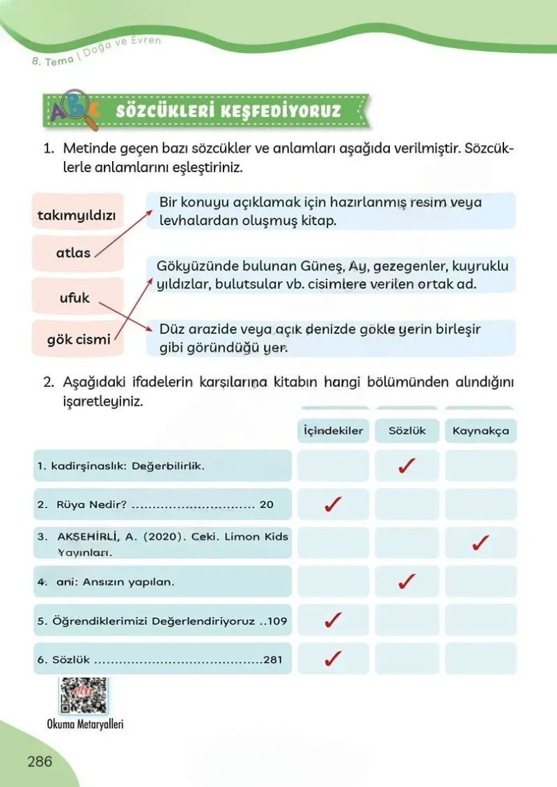 3. Sınıf Türkçe Ders Kitabı Cevapları Meb Yayınları Sayfa 286 Çözüm Görseli