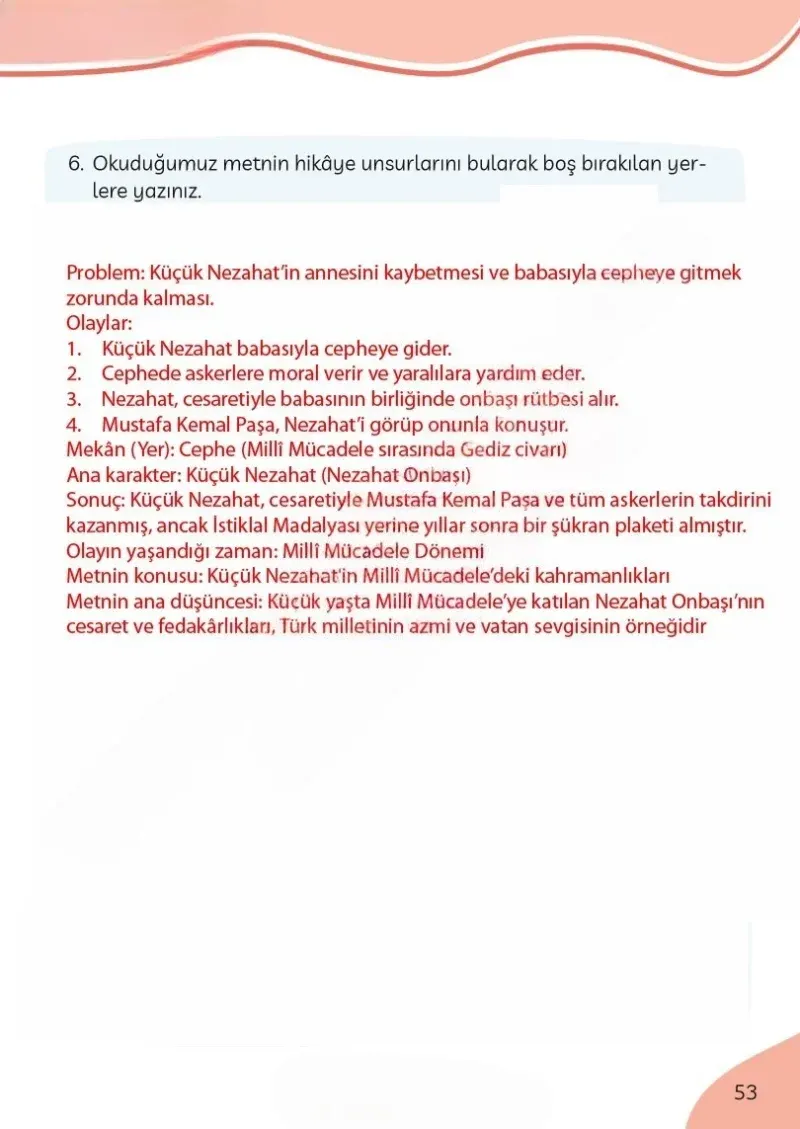 3. Sınıf Türkçe Ders Kitabı Cevapları Meb Yayınları Sayfa 53 Çözüm Görseli