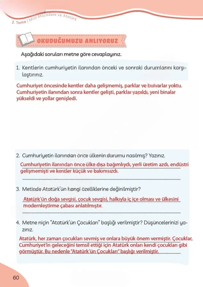 3. Sınıf Türkçe Ders Kitabı Cevapları Meb Yayınları Sayfa 60 Çözüm Görseli