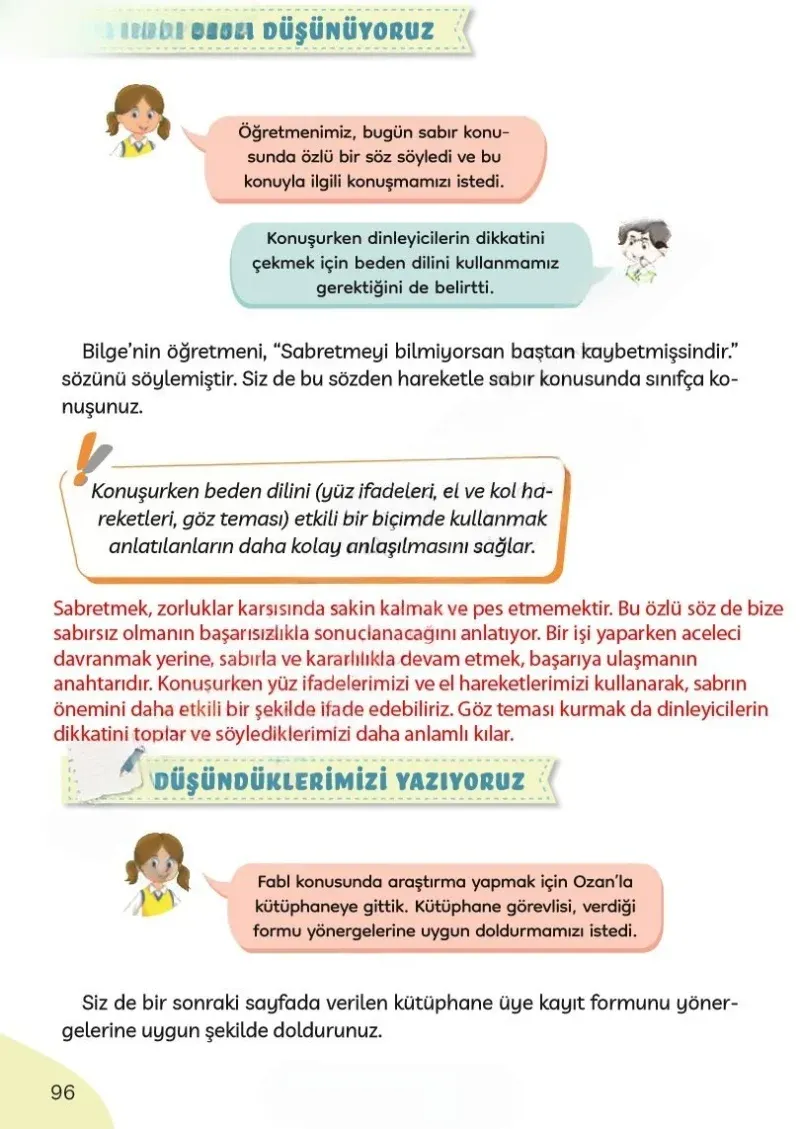 3. Sınıf Türkçe Ders Kitabı Cevapları Meb Yayınları Sayfa 96 Çözüm Görseli