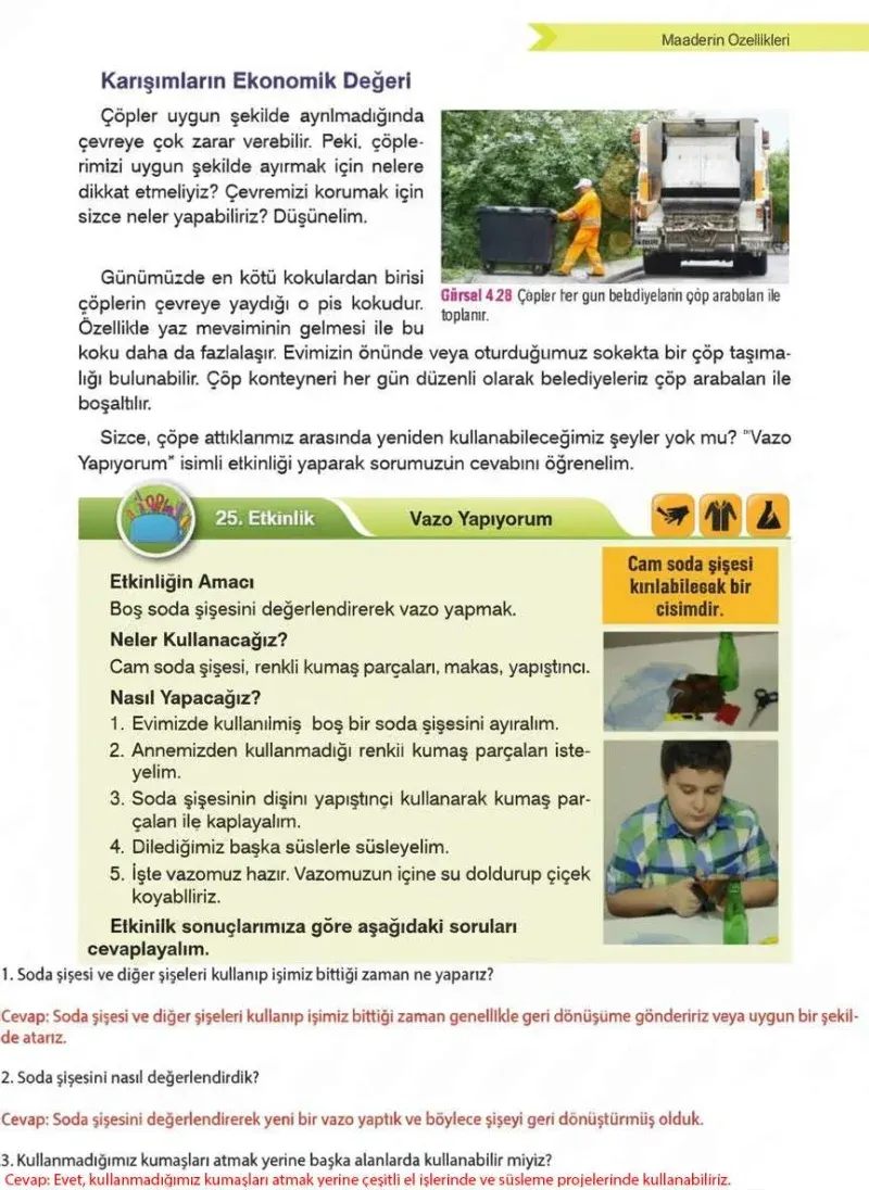 4. Sınıf Fen Bilimleri Ders Kitabı Cevapları Sözcü Yayınları Sayfa 107 Çözüm Görseli