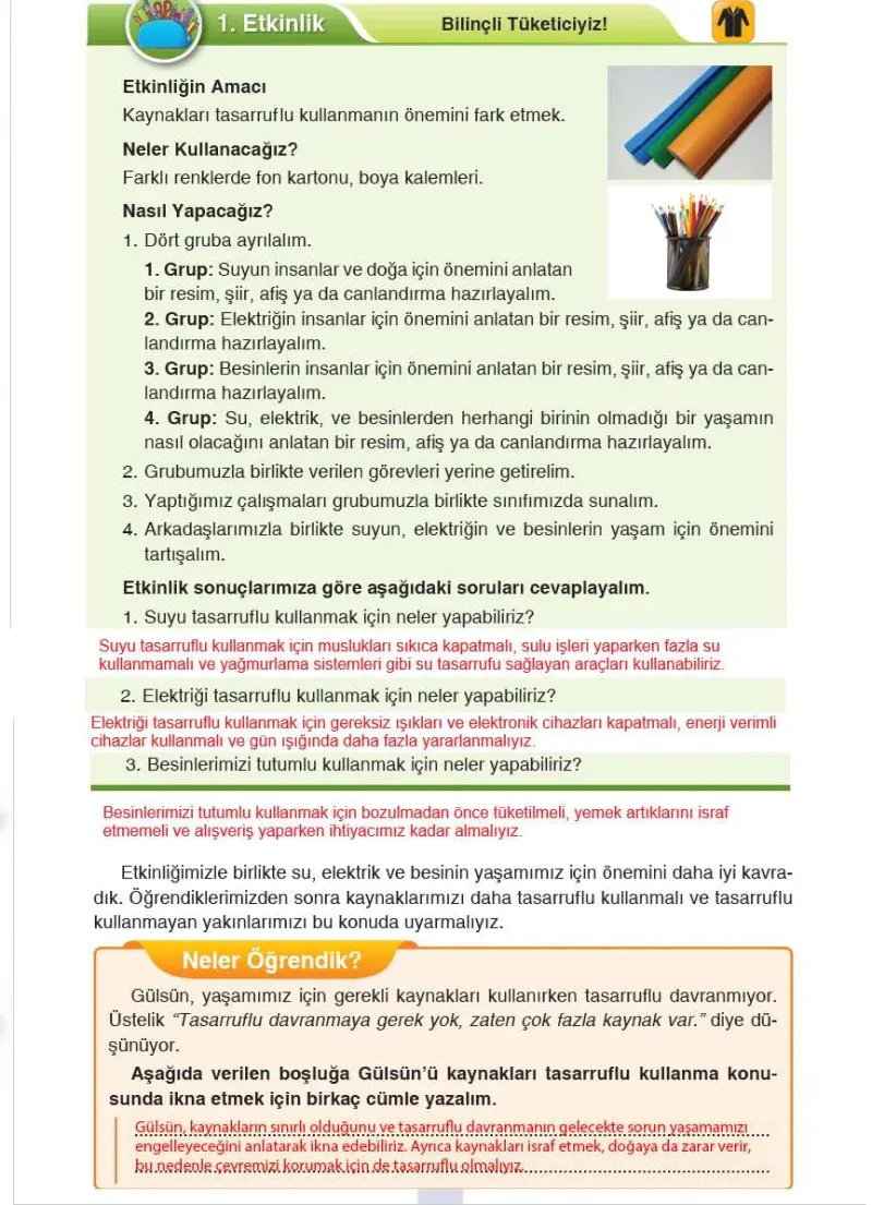 4. Sınıf Fen Bilimleri Ders Kitabı Cevapları Sözcü Yayınları Sayfa 161 Çözüm Görseli