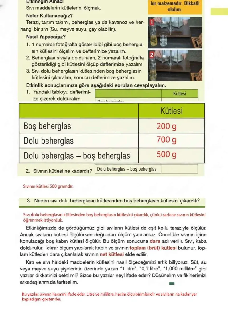 4. Sınıf Fen Bilimleri Ders Kitabı Cevapları Sözcü Yayınları Sayfa 75 Çözüm Görseli