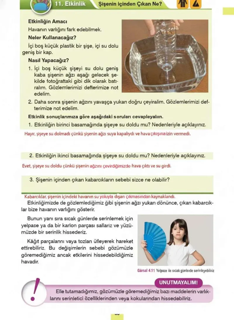 4. Sınıf Fen Bilimleri Ders Kitabı Cevapları Sözcü Yayınları Sayfa 83 Çözüm Görseli
