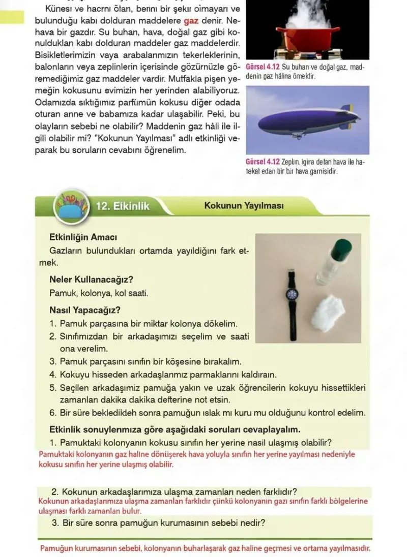 4. Sınıf Fen Bilimleri Ders Kitabı Cevapları Sözcü Yayınları Sayfa 84 Çözüm Görseli