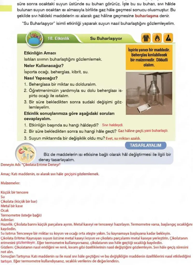 4. Sınıf Fen Bilimleri Ders Kitabı Cevapları Sözcü Yayınları Sayfa 96 Çözüm Görseli