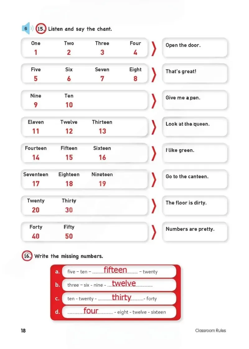 4. Sınıf İngilizce Ders Kitabı Cevapları Cem Yayınları Sayfa 18 Çözüm Görseli