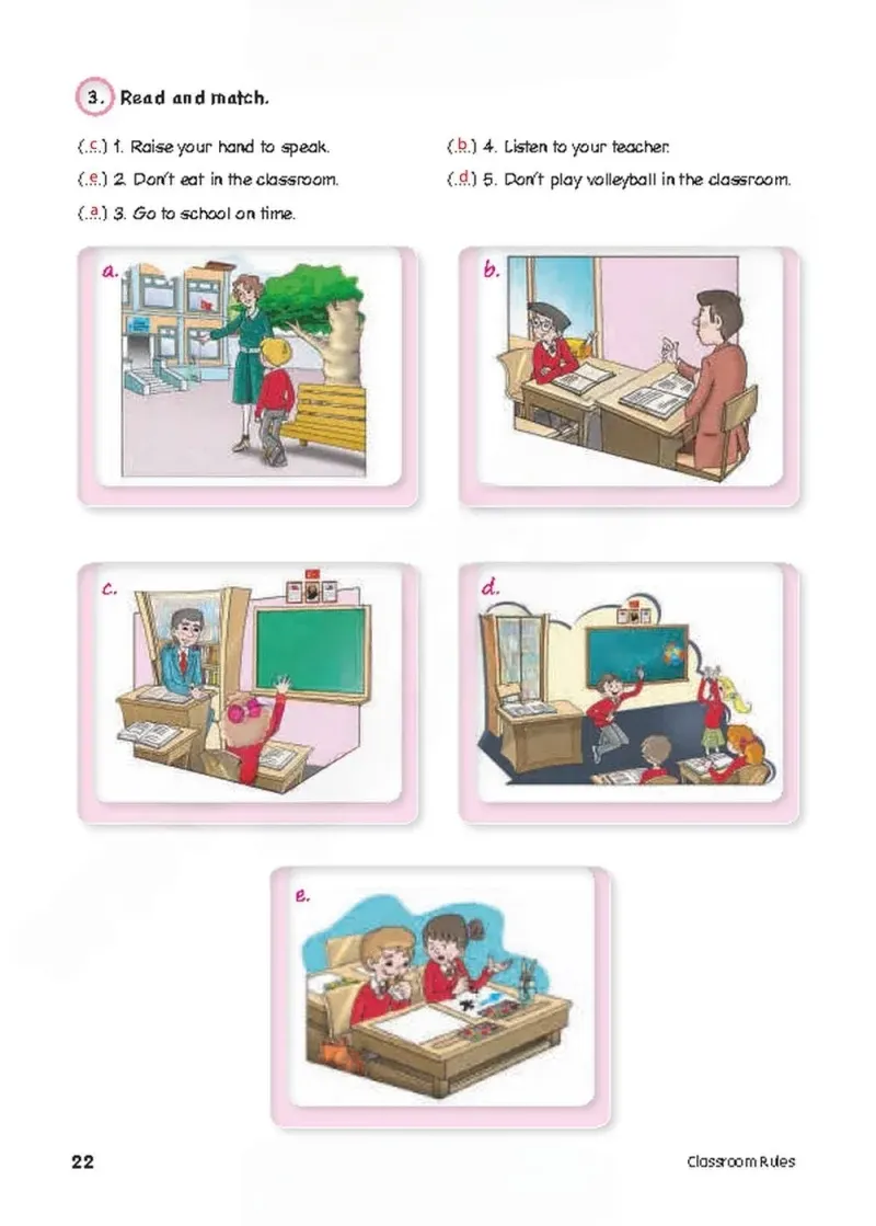 4. Sınıf İngilizce Ders Kitabı Cevapları Cem Yayınları Sayfa 22 Çözüm Görseli