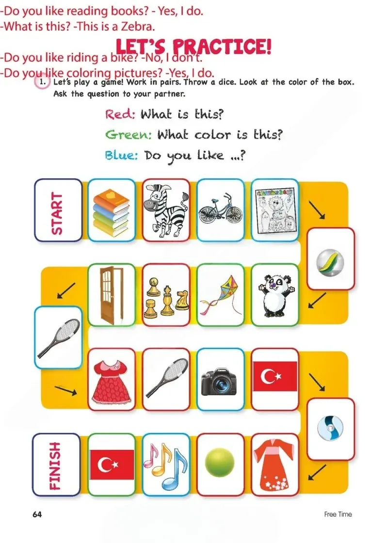 4. Sınıf İngilizce Ders Kitabı Cevapları Cem Yayınları Sayfa 64 Çözüm Görseli