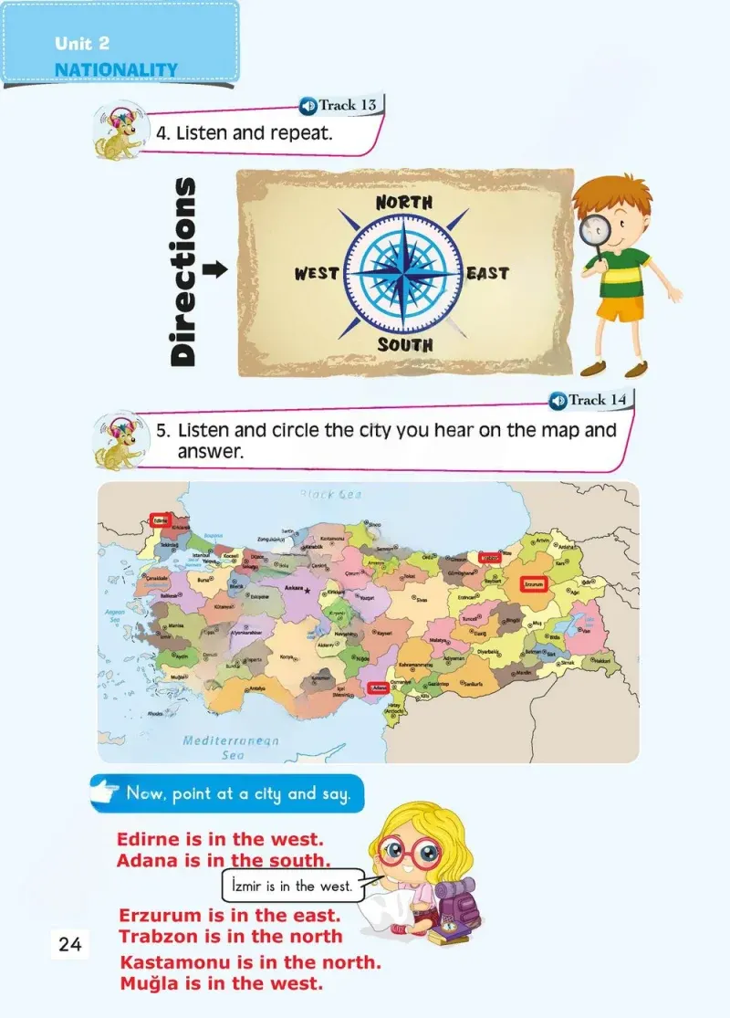 4. Sınıf İngilizce Ders Kitabı Cevapları FCM Yayıncılık Sayfa 24 Çözüm Görseli