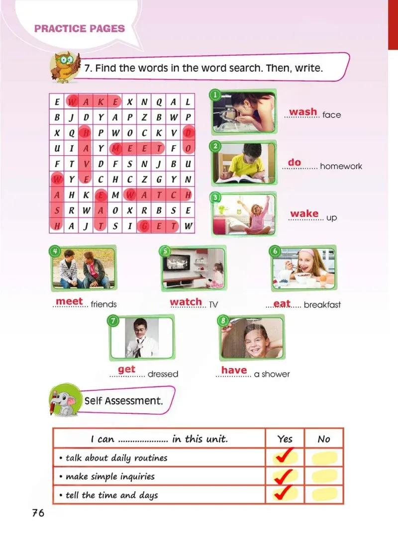 4. Sınıf İngilizce Ders Kitabı Cevapları FCM Yayıncılık Sayfa 76 Çözüm Görseli