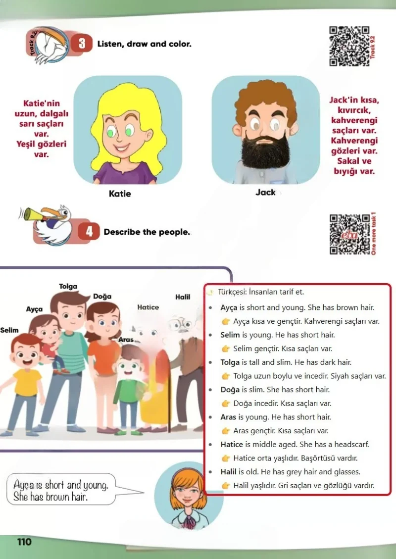 4. Sınıf İngilizce Ders Kitabı Cevapları Meb Yayınları Sayfa 110 Çözüm Görseli
