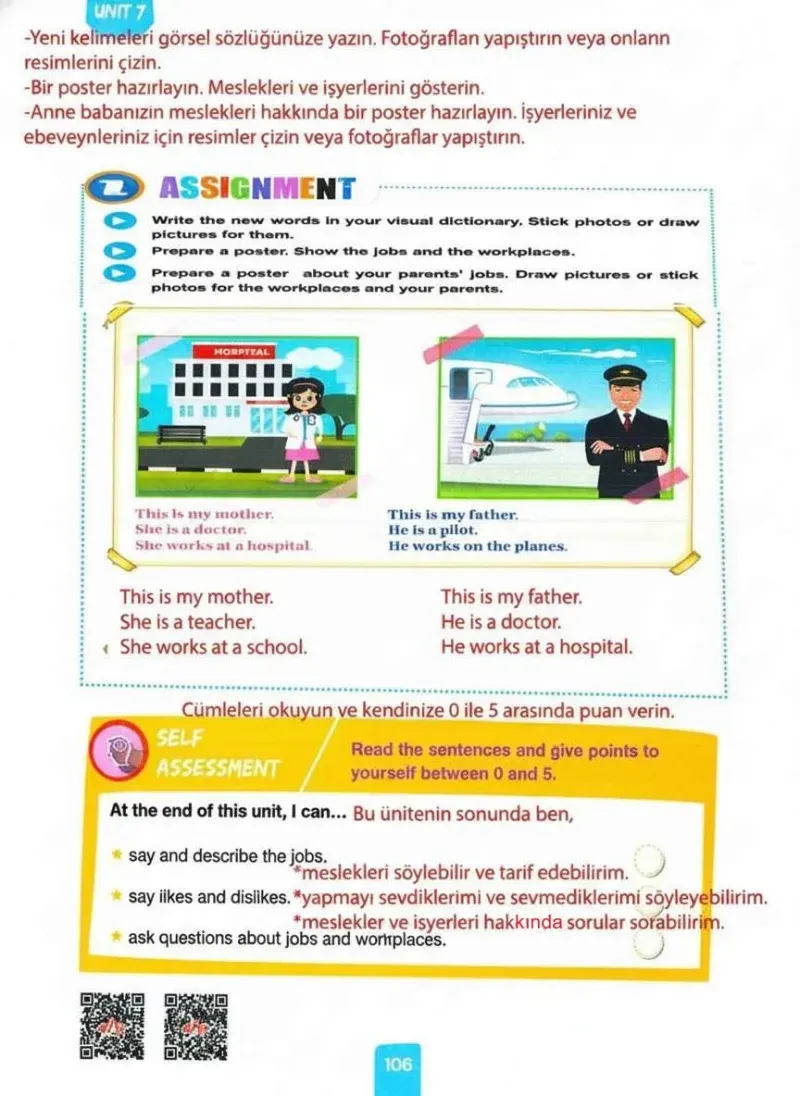 4. Sınıf İngilizce Ders Kitabı Cevapları Pasifik Yayınları Sayfa 106 Çözüm Görseli
