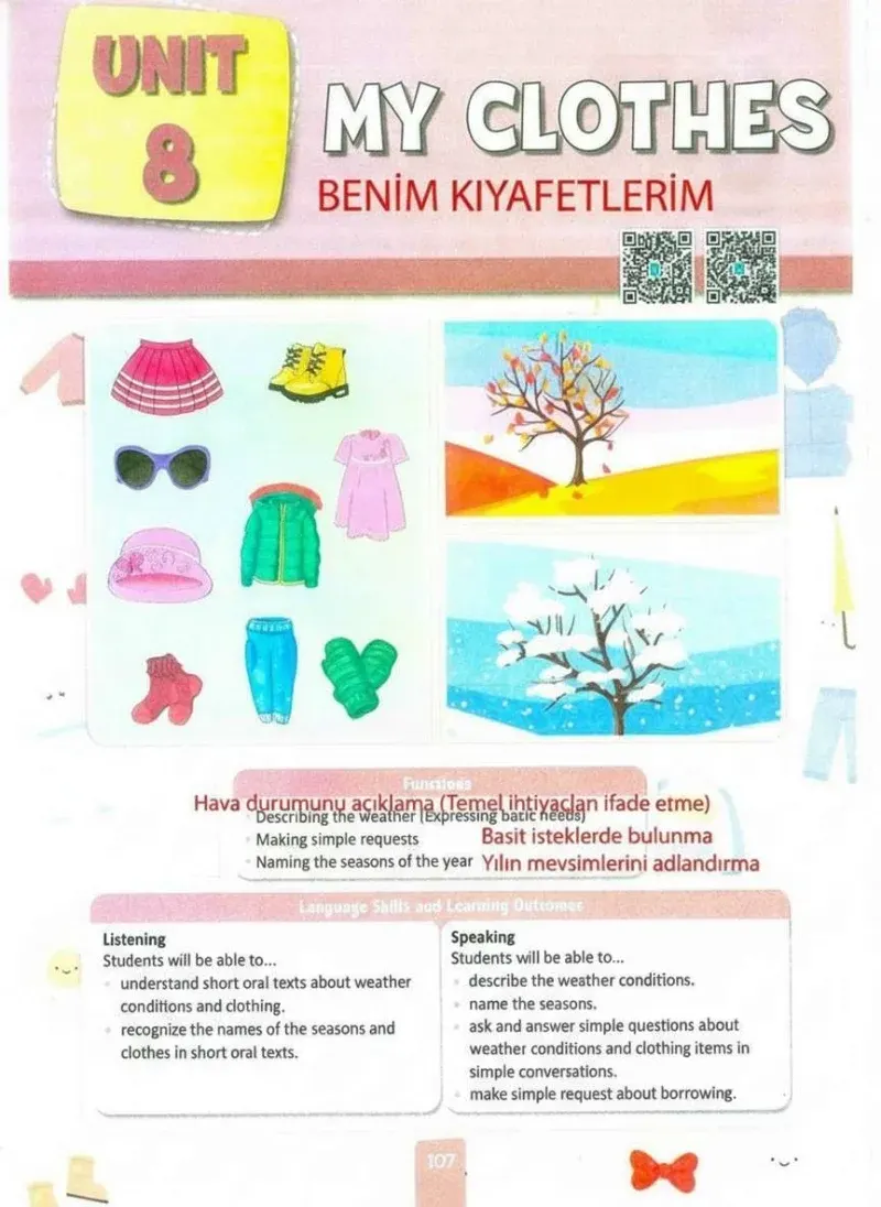 4. Sınıf İngilizce Ders Kitabı Cevapları Pasifik Yayınları Sayfa 107 Çözüm Görseli