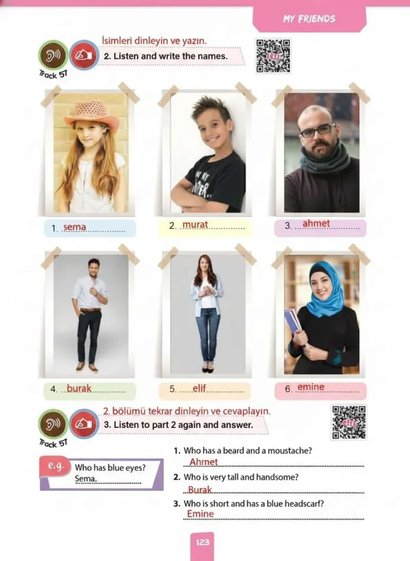 4. Sınıf İngilizce Ders Kitabı Cevapları Pasifik Yayınları Sayfa 123 Çözüm Görseli