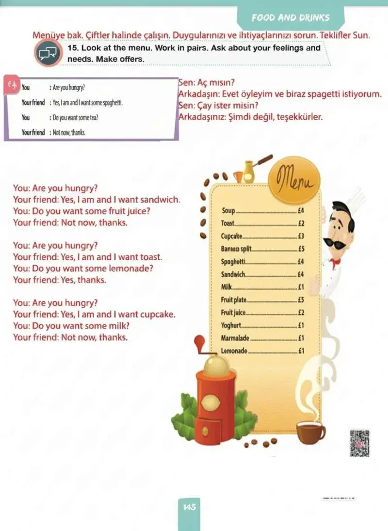 4. Sınıf İngilizce Ders Kitabı Cevapları Pasifik Yayınları Sayfa 145 Çözüm Görseli