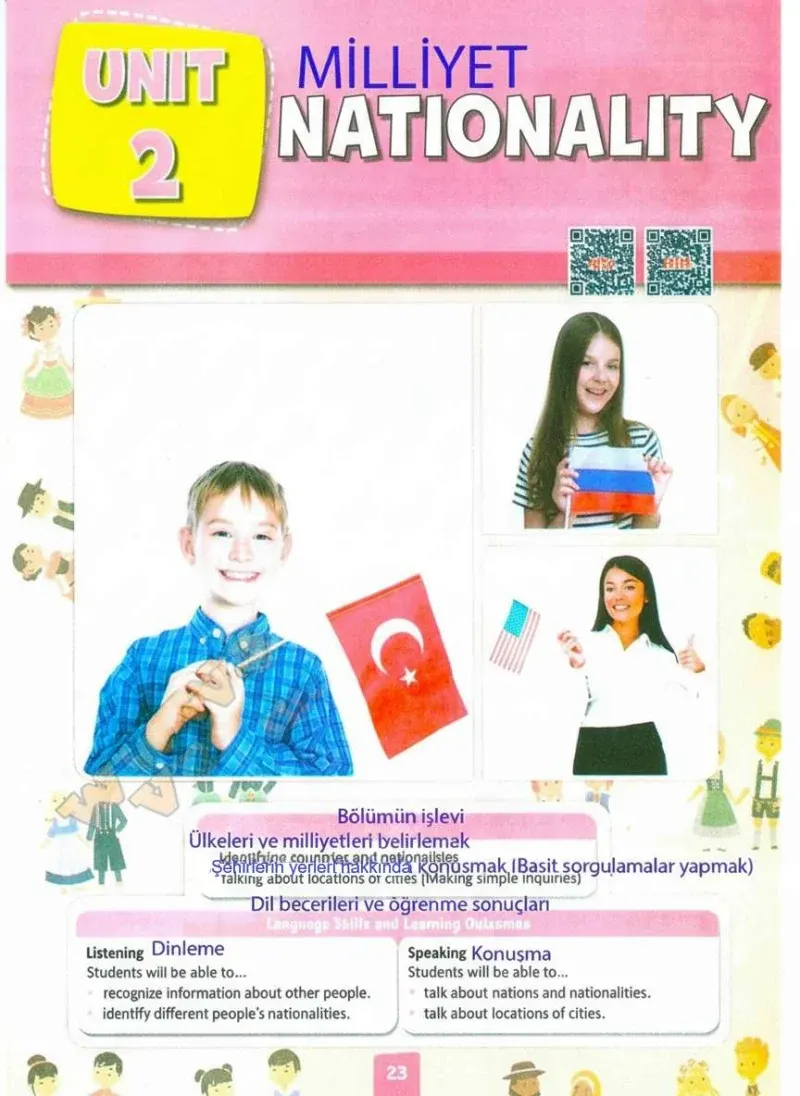 4. Sınıf İngilizce Ders Kitabı Cevapları Pasifik Yayınları Sayfa 23 Çözüm Görseli