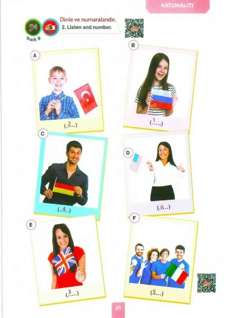 4. Sınıf İngilizce Ders Kitabı Cevapları Pasifik Yayınları Sayfa 25 Çözüm Görseli