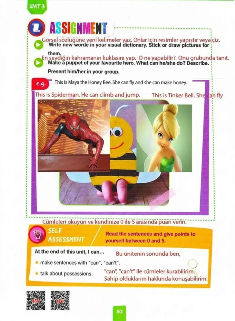 4. Sınıf İngilizce Ders Kitabı Cevapları Pasifik Yayınları Sayfa 50 Çözüm Görseli