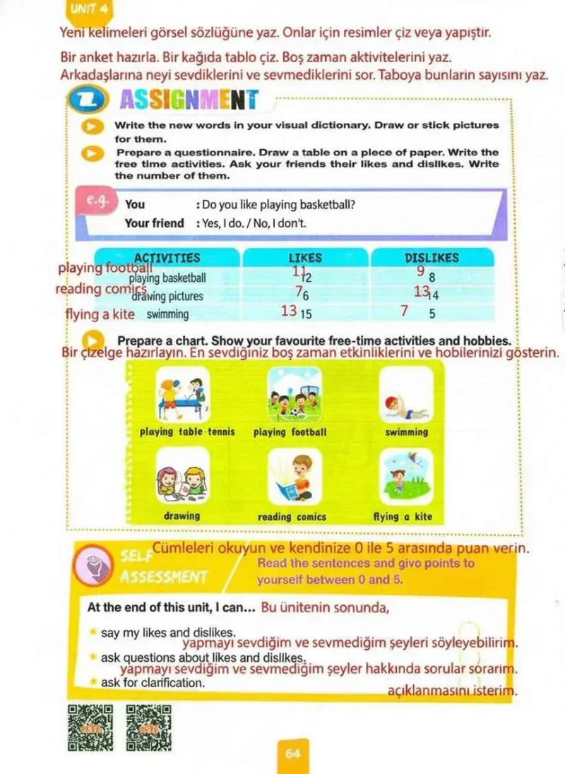 4. Sınıf İngilizce Ders Kitabı Cevapları Pasifik Yayınları Sayfa 64 Çözüm Görseli