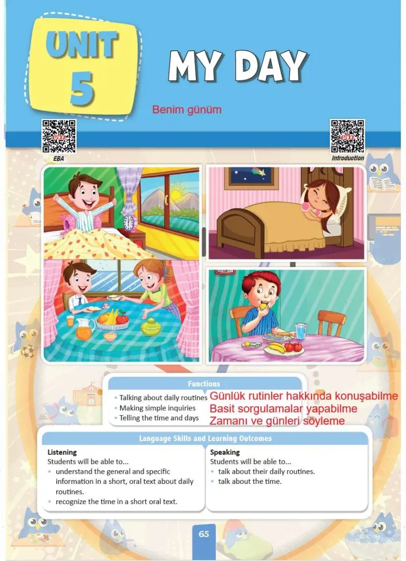 4. Sınıf İngilizce Ders Kitabı Cevapları Pasifik Yayınları Sayfa 65 Çözüm Görseli
