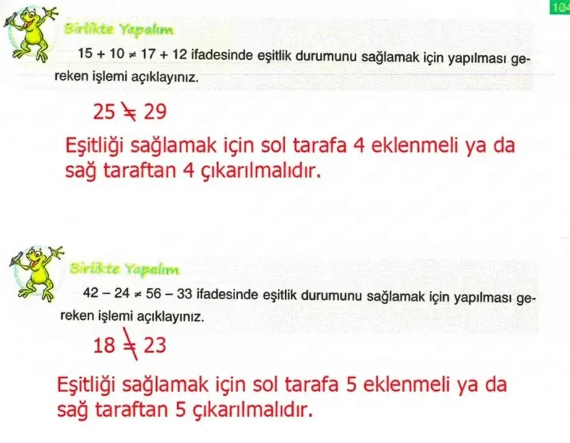 4. Sınıf Matematik Ders Kitabı Cevapları Ada Yayınları Sayfa 104 Çözüm Görseli