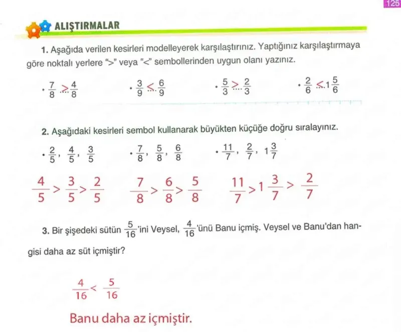 4. Sınıf Matematik Ders Kitabı Cevapları Ada Yayınları Sayfa 125 Çözüm Görseli