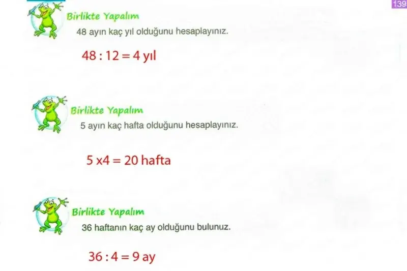 4. Sınıf Matematik Ders Kitabı Cevapları Ada Yayınları Sayfa 139 Çözüm Görseli