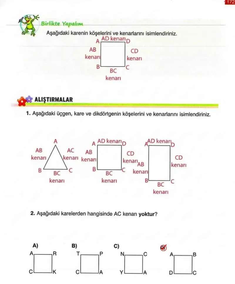 4. Sınıf Matematik Ders Kitabı Cevapları Ada Yayınları Sayfa 172 Çözüm Görseli