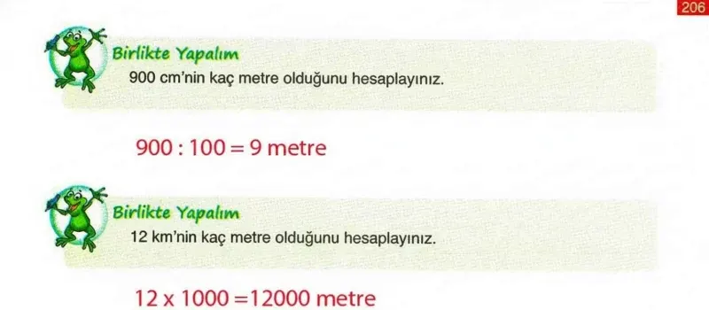 4. Sınıf Matematik Ders Kitabı Cevapları Ada Yayınları Sayfa 206 Çözüm Görseli