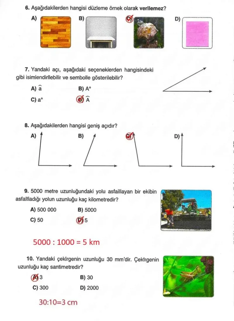 4. Sınıf Matematik Ders Kitabı Cevapları Ada Yayınları Sayfa 216 Çözüm Görseli