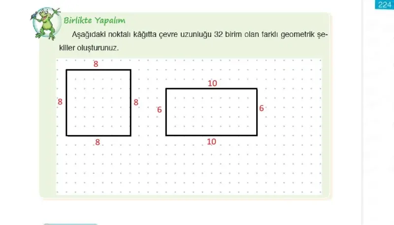 4. Sınıf Matematik Ders Kitabı Cevapları Ada Yayınları Sayfa 224 Çözüm Görseli