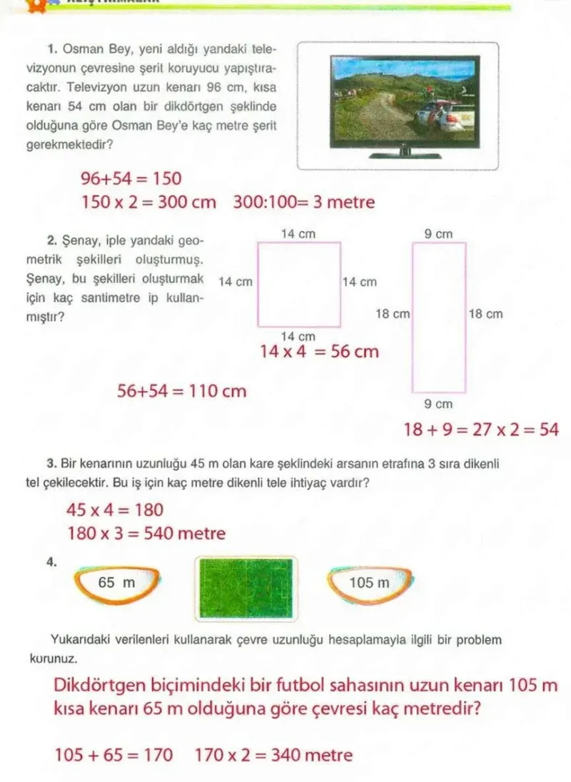4. Sınıf Matematik Ders Kitabı Cevapları Ada Yayınları Sayfa 229 Çözüm Görseli