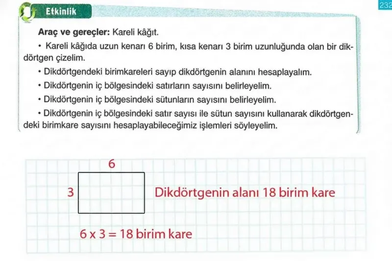 4. Sınıf Matematik Ders Kitabı Cevapları Ada Yayınları Sayfa 232 Çözüm Görseli