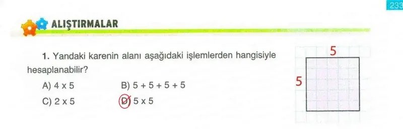4. Sınıf Matematik Ders Kitabı Cevapları Ada Yayınları Sayfa 233 Çözüm Görseli