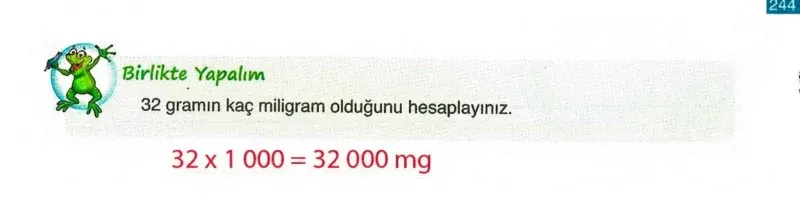 4. Sınıf Matematik Ders Kitabı Cevapları Ada Yayınları Sayfa 244 Çözüm Görseli